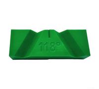 Afilador de brocas para ángulos de precisión de 118° y 135°, afilador manual de polímero de alta densidad para lijadoras húmedas y secas, verde/naranja (verde 118°)