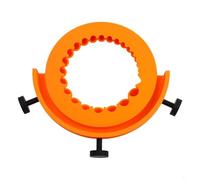 Afilador de brocas para brocas de 2 a 13 mm, compatible con amoladora angular de 125 mm, herramienta de molienda de plástico naranja para bricolaje y (B)