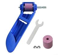 Afilador de brocas portátil con muela de corindón para brocas de 2 a 12,5 mm | Herramienta de amoladora eléctrica compacta para uso en taller y sitio, incluye llaves y broche