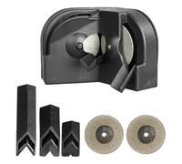 Afilador de Brocas Portátil y Multifuncional con Doble Rueda de Granulado fora Afilar Brocas de Alta Velocidad, Masonería y Carburo, Ideal fora Pulir y Recortar Bits de 5/64 a 5/8 pulgadas