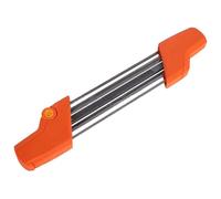 Afilador de cadena 2 en 1 para motosierra 4 mm 4,8 mm 5,5 mm Herramienta de afilado de cadena de motosierra Herramienta de pulido fácil Accesorios de repuesto para (naranja, 5,5 mm)