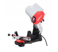 Afilador de cadena 85 W Dedra DED8660, 230 V/50 Hz, 5800 rpm, base giratoria, dirección de rotación del motor unilateral, ángulo ajustable y profundidad de nitidez
