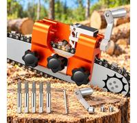 Afilador de Cadena con Manivela, para STIHL MSA70C-B | Herramienta manual con 5 cabezales abrasivos, guía estable y ajuste sencillo para un mantenimiento preciso de la cadena.