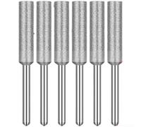 Afilador de cadena de diamante de 4 mm para sierra eléctrica (O) | 4 mm de diámetro, material Emery, largo, para sierras eléctricas, resultado preciso