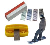 Afilador De Cantos para Esquí Juego De Afilado Ergonómico Ajustable | Kit De Mantenimiento Para Esquís Para Mantenimiento de Esquíes y Tablas de Snowboard - Deportes de