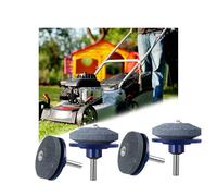 Afilador de Cortacésped,4 PCS Afilador Universal Afilador de Cuchilla Piedra de Rueda de Amoladora de Jardín para Taladro Eléctrico Kit de Reparación de Taladro Manual