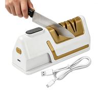 Afilador de cortador eléctrico - Herramienta eléctrica recargable profesional - Herramienta de afilador de cortador - Para el hogar Cocina Restaurante Hombres Mujeres Chef