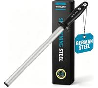 Afilador de Cuchillos - 31cm Diamante para Afilar Cuchillo - Afiladora de Cuchillos - Chaira Ovalada Diamante