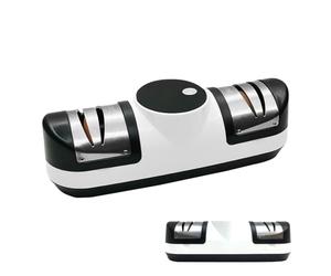 Afilador de cuchillos - Afilador de cuchillos de 20,5 cm, Cuchillo de cocina portátil de acero, Ailador de cuchilloos eléctrico ABS | Herramienta de afilado rápido flexible, aflador de cuchilos sile