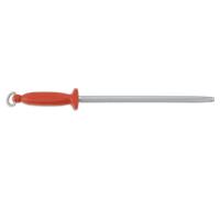 Arcos Chaira afilador manual Chairas – Acero al carbono cromado 300 mm, mango de polipropileno rojo