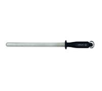 Arcos Chairas - Chaira Afilador Manual de Cuchillos - Cuerpo Ovalado de Acero al Carbono Recubierto de Diamante de 280 mm y 17 mm de diámetro - Mango Polipropileno Color Negro