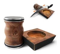 Afilador de cuchillos con ruedas, afilador magnético multiángulo, afilador de cuchillos profesional, afilador cuchillos de diamante y cerámica, ofrece un afilado de 15 a 22 grados (MARCA FRANCESA).