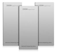 Afilador de cuchillos de diamante de grano de piedra 1000/2000/3000 de diamante afilador de afilar piedra de afilar para afilar la cocina bordes aburridos, romos o cansados