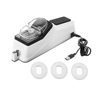 Afilador de cuchillos eléctrico, afilador de cuchillos profesional eléctrico para el hogar, máquina de afilar cuchillos con tapa, 5 segundos para afilar y pulir rápidos