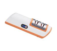 Afilador De Cuchillos Eléctrico - Afilador De Tijera De 3 Etapas USB, Piedra De Amolar Automática Para Limar Cuchillos, Pulidor De Precisión Para Sierras, Inoxidable | Para Huerta Adultos Mayores