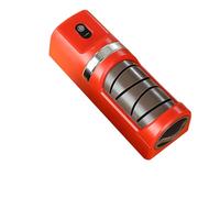 Afilador de Cuchillos Eléctrico Recargable USB con Batería 1200mAh, Herramienta Portátil de Afilado Grueso y Fino con Base Antideslizante Cocina (Roja)