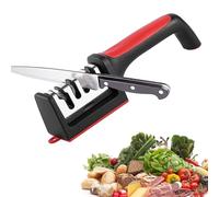 Afilador de Cuchillos Profesional Manual 4 en 1 Knife Sharpener Con Mango Ergonómico - Afiladores Cuchillos de Cocina