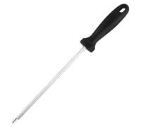 Afilador de cuchillos Varilla de afilador de cuchillos de acero al carbono 6, 5 con mango cómodo portátil para cocina casera