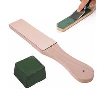 Afilador de Cuero, Kit de Afilado de Cuero para Afilar Cuchillos, Juego de Afilado y Pulido de Cuchillos con Pasta de Pulir, Herramientas de Cinceles para Tallar Madera