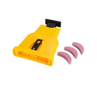 Afilador de dientes motosierra portátil fácil montar en barra afilada herramienta afiladora cadena molienda rápida(1Set with 3pcs stone)