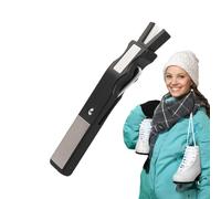 Afilador de Hielo - Piedra de afilar de cerámica de 16 x 2,8 x 1,5 cm, Herramienta pulidora de Bordes portátil, Kit Profesional de máquina de Amoladora de Hockey | Dispositivo de