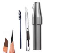 Afilador De Lápiz De Cejas | Herramienta De Afilado Cosmético,Herramienta De Afilador De Ojos Con Cepillo De Cejas Y Cortador - Para Mujeres Uso Profesional Belleza Arte Hogar Salón Viajes