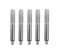Afilador de motosierra cilíndrico con revestimiento de diamante, 5 unidades, cabezal de pulido de 4/4,8/5,5 mm, for manivela, plantilla de afilado de cadena de motosierra.(5.5mm)