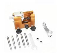 Afilador de motosierra con plantilla de afilado ajustable para cadenas de 8 a 20 pulgadas, herramienta de aleación de aluminio con manivela manual en amarillo (amarillo)