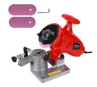 Afilador de motosierra eléctrico, afilador de motosierra portátil de 220 W con 10 discos de afilar, afilador automático de motosierra de escritorio, ángulo ajustable de 0 a 35°