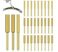 Afilador de Motosierra JVHLOV, 30 Piezas, Lima de Diamante para Cadenas de Motosierra, 3 Tamaños (4.0mm/4.8mm/5.5mm), Para Afilado y Pulido