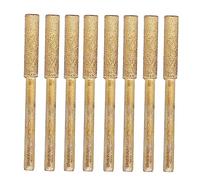 Afilador de sierra eléctrica, 8 piezas, esmeril chapado en titanio, cabezales de molienda de alta eficiencia para pulido de metales, molde de madera, kit de limas de repuesto para (h*chm)