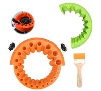 Afilador de taladro, juego de 2 sacapuntas con cepillo limpio compatible con amoladora 100 115 de 125 mm, accesorio de molienda de broca eléctrica para amoladora de 2 a 13 mm de carburo