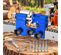 Afilador Manual de Cadena, para STIHL MSA200C-B | Afilador portátil de manivela con 5 cabezales abrasivos, guía angular y posicionamiento estable para cuidar la cadena.