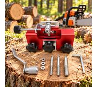 Afilador manual de cadenas, para STIHL MS 261 C-M | Afilador manual con 3 cabezales abrasivos, manivela y estructura ajustable para un mantenimiento preciso de la cadena.