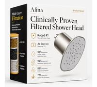 Afina A-01 - Cabezal de ducha avanzado de alta presión, con filtro, reduce la irritación de la piel seca, la caspa, el eccema y mejora el estado de la piel, el cabello y las uñas, níquel