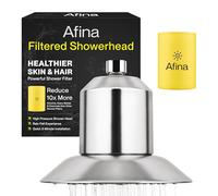 Afina A-01 - Cabezal de ducha avanzado de alta presión, con filtro, reduce la irritación de la piel seca, la caspa, el eccema y mejora el estado de la piel, el cabello y las uñas, níquel