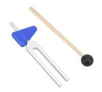 Afinación de Yoga Precisa 528Hz Vibración Alivio del Estrés Kit de Diapasón de Horquilla Portátil Liviano para Meditación de Yoga (528C)