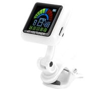 Afinador de Clip de Guitarra Aroma, Batería Integrada Recargable por USB para Violín, Ukelele AT102 (AT-102 blanco)