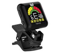 Afinador de clip para guitarra, bajo, ukelele, violín, recargable, cromático para todos los instrumentos, TGI102