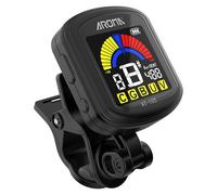 Afinador de clip recargable para guitarra con pantalla a color para guitarra cromática, bajo, ukelele y violín