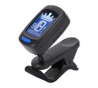 Afinador de Guitarra con Clip, ABS Antideslizante, Afinador Electrónico Digital, Apagado Automático, Accesorios de Guitarra para bajo, Violín, Ukelele (BLACK)