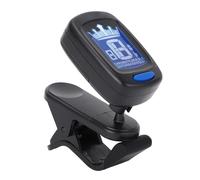 Afinador de Guitarra con Clip, Apagado Automático Antideslizante ABS, Pantalla LCD Clara, con Múltiples Modos de Afinación para bajo Violín Ukelele, Afinador Electrónico Digital