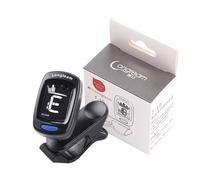 Afinador de guitarra con clip para todos los instrumentos, ukelele, guitarra, bajo, mandolina, violín, banjo, pantalla LCD, rotación de 360 grados, rápido y preciso (negro)