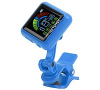Afinador de Guitarra con Clip, Recargable por USB, Pantalla a Color, Guitarra, bajo, Violín, Ukelele, Adecuado para 12 Temperamentos Iguales (AT-102 azul)