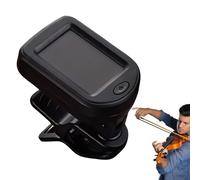 Afinador de guitarra con pinza - recargable | Pantalla LCD - Sintonizador de guitarra recargable | Afinador de gutare y bajo | Afinador para Chitarra | 2026 Profesional | Violín Ukelele Banjo | Negro