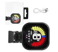 Afinador de guitarra giratorio con clip, afinador de guitarra eléctrica, afinador digital universal electrónico para bajo, ukelele, violín, afinador de guitarra recargable, afinador de guitarra
