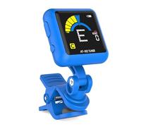 Afinador de guitarra profesional con clip con pantalla LCD transparente, recargable, accesorios de guitarra electrónica digital con clip para violín y ukelele