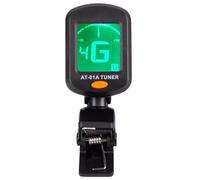 Afinador de guitarra profesional con clip eléctrico giratorio de 360 grados, digital, electrónico, fácil de usar, afinador de clip para violín y ukelele