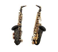 Afinador De Saxofón Alto Eb, Cuerpo Tallado En Oro Niquelado Negro, Viento De Madera Profesional Con Estuche, Accesorios (Color : Light Grey)