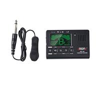 Afinador eléctrico, AMT-560 Afinador eléctrico y metrónomo micrófono integrado con cable de recogida de 6,3 mm para guitarra, bajo, violín, ukelele, universal, portátil